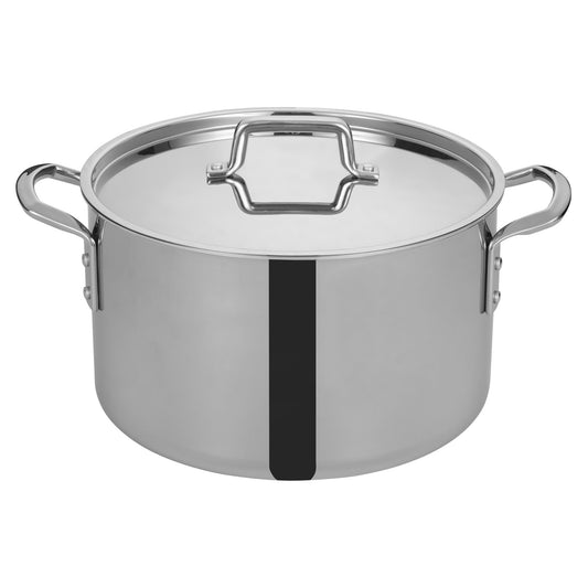 Tri-Gen Tri-Ply Stainless Steel Stock Pot with Cover - 16 Quart