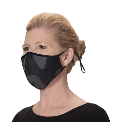 Reusable & Adjustable  Face Mask, 2-Ply Cotton/Poly Blend