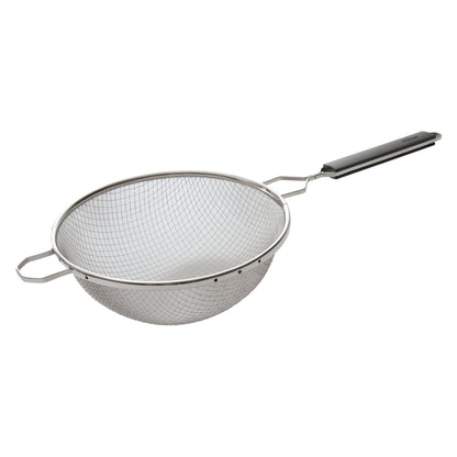 MSTP-10DF - 10-1/4" Double Fine Mesh Strainer with Plastic Handle