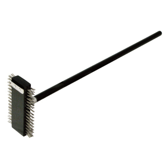 Pizza Oven/Broiler Dual-Side Wire Brush with 30" Handle