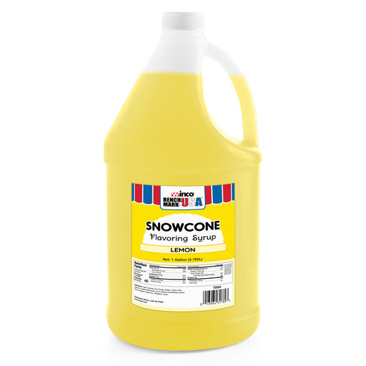 BenchmarkUSA 1 Gallon Snow Cone Syrup - Lemon
