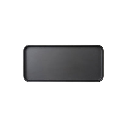 MMP-1306K - Melamine Platter, 13in L x 6in W x 1in H, Black