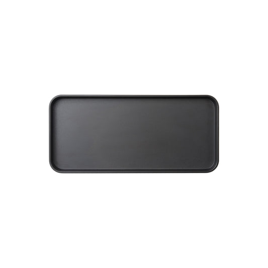 MMP-1306K - Melamine Platter, 13in L x 6in W x 1in H, Black