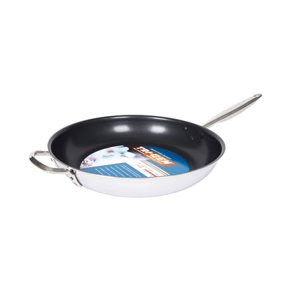 TGFP-14NS - Tri-Gen Tri-Ply Stainless Steel Fry Pan, Non-Stick - 14" Dia