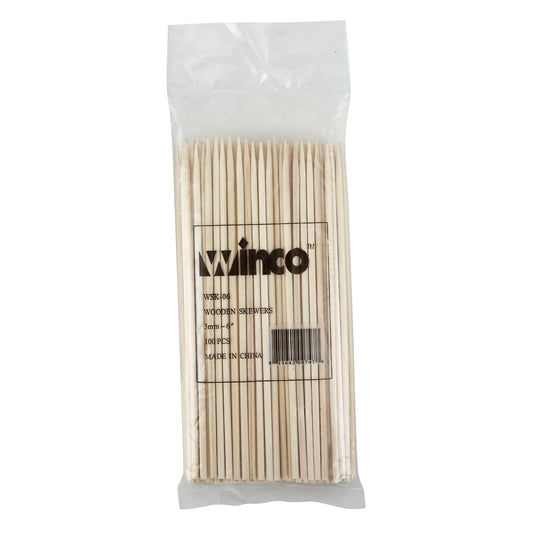 6" Bamboo Skewers, 100/bag