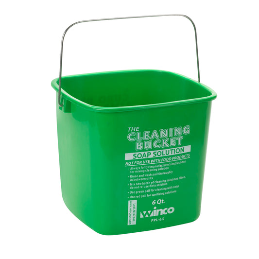 PPL-6G - Cleaning Bucket - Green Soap, 6 Quart