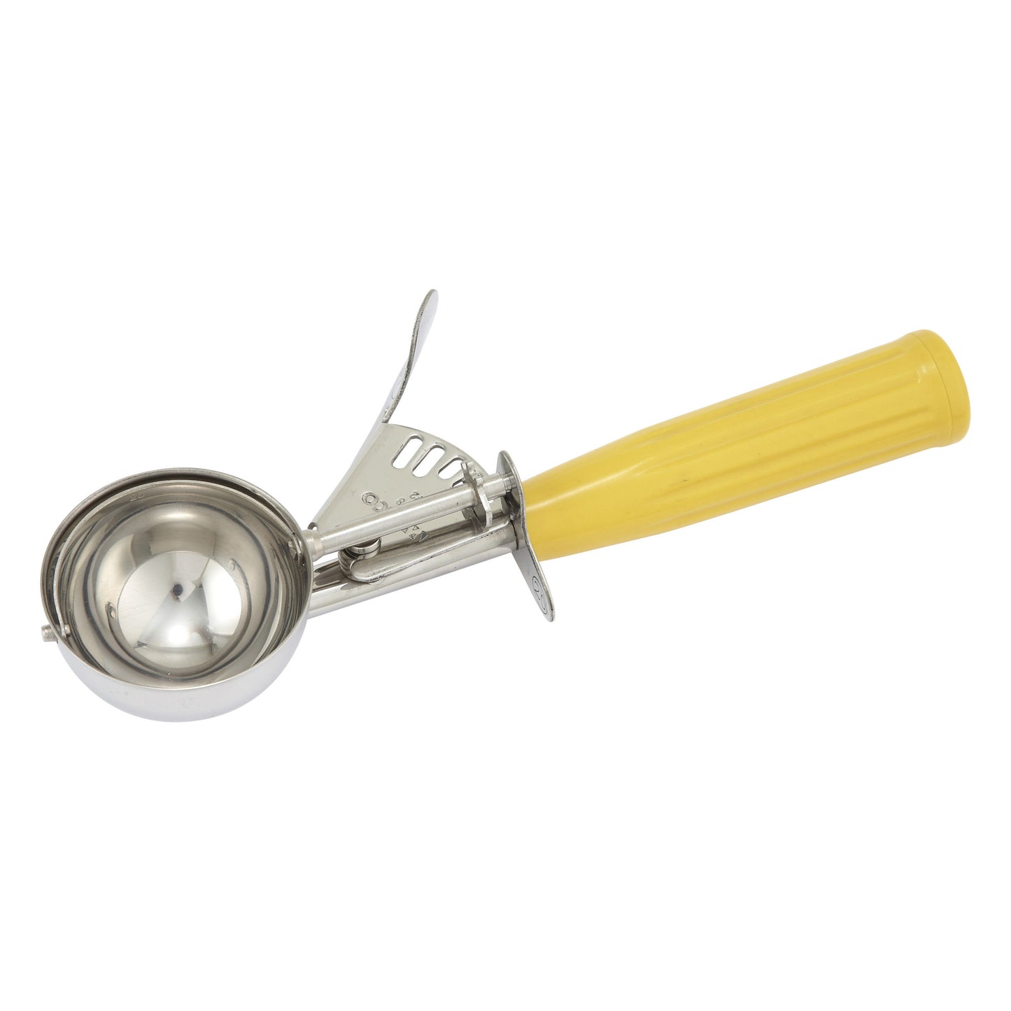 ICD 20 Ice Cream Disher Size 20 Plastic Hdl Yellow Winco Icd 20 ice cream disher size 20 plastic hdl yellow winco