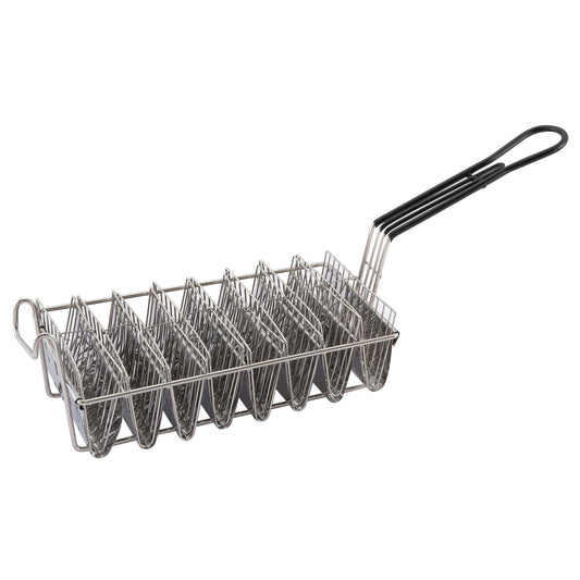 TB-8 - Fry Basket - Taco Shells - 6" Wide 8-Slots