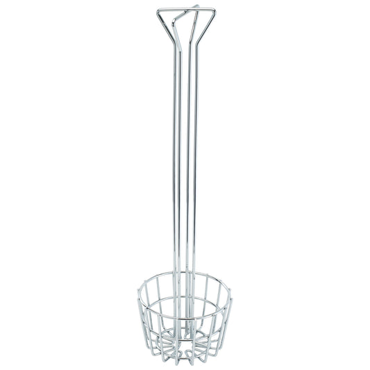 TB-25 - Fry Basket - Tortilla Shell - 6-1/4" Dia with 25" Handle