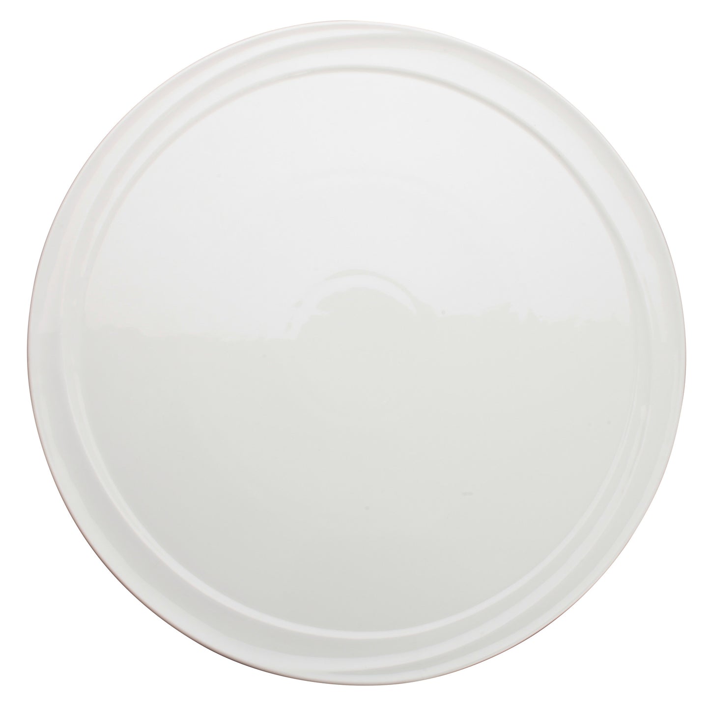 WDP007-103 - Mazarri 12" Dia Porcelain Round Plate - Bright White (12 pieces/case)
