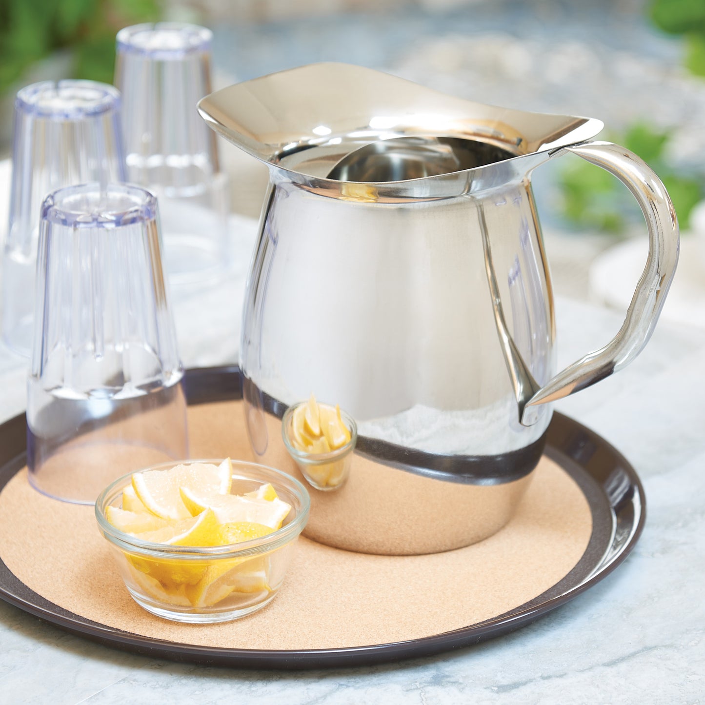 3 Qt S/S Bell Pitcher with Ice Guard