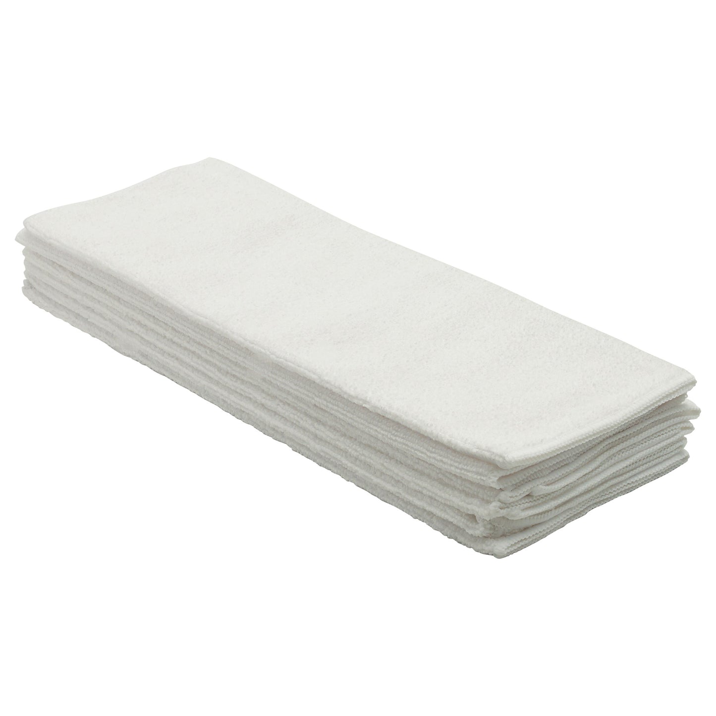 BTM-16W - Microfiber Towel, 16" x 16", 6 Pack - White