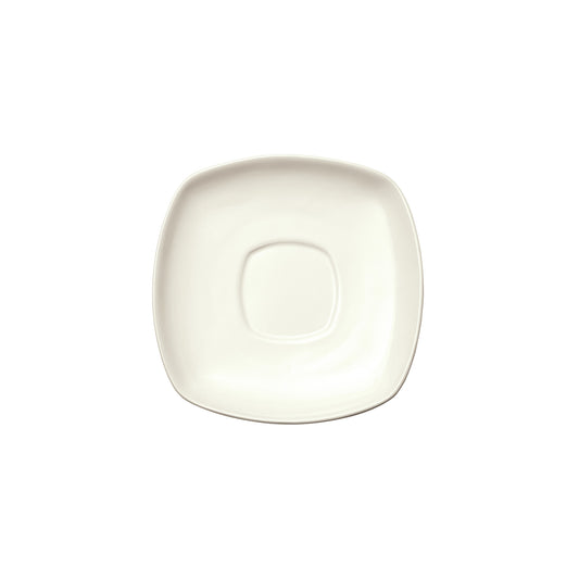 RSS-6-AW - Royalsquare Porcelain Square Saucer, 6"L x 6"W x 3/4"H - American White (36 Pieces/Case)