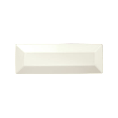 RPR-12-AW - Royalsquare Porcelain Rectangular Platter, 12"L x 4"W x 3/4"H - American White (36 Pieces/Case)