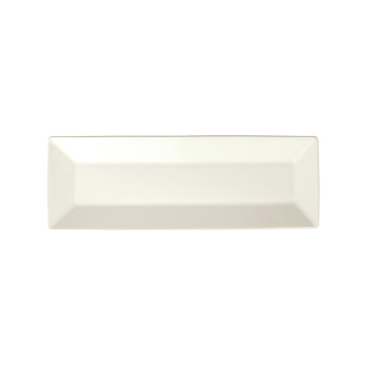 RPR-12-AW - Royalsquare Porcelain Rectangular Platter, 12"L x 4"W x 3/4"H - American White (36 Pieces/Case)