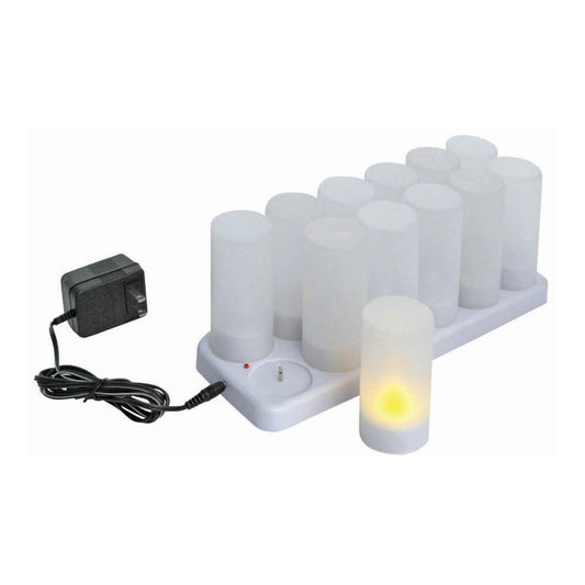 Rechargeable Votive Tealight Set, 12-pieces/pack