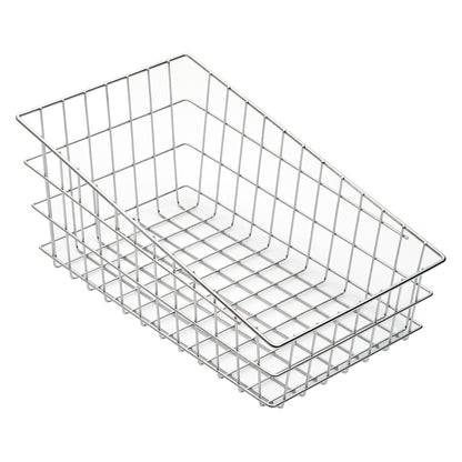 DB-1911 - Bagel / Pastry Basket, 18-1/2" x 11" x 8", Wire, Slanted Top