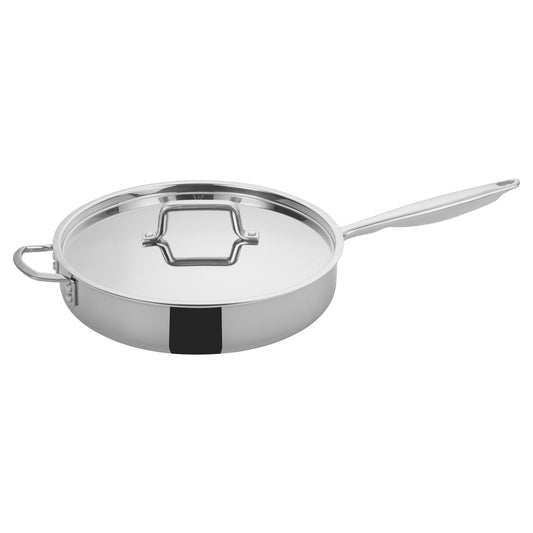 Tri-Gen Tri-Ply Stainless Steel Sauté Pan with Cover - 6 Quart
