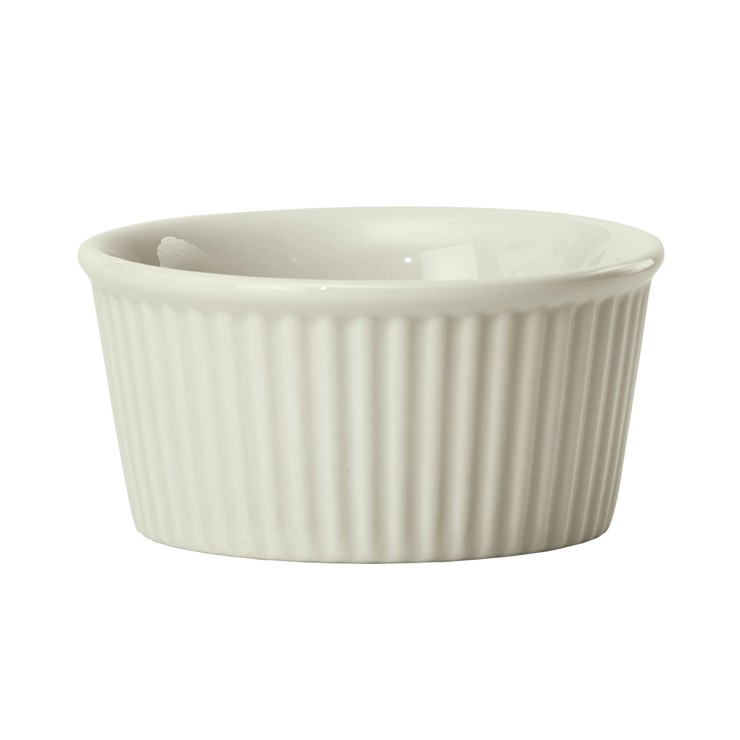 FRR-6-AW - Porcelain Fluted Ramekin, 6 oz - American White (36 Pieces/Case)