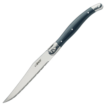 Euro Slim Steak Knives, 4-3/4" Blade with Pointed Tip