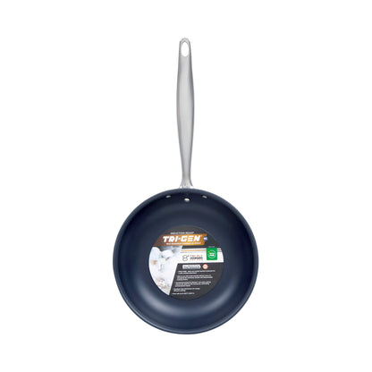TGFP-8PR - TRI-GEN, 8" Fry Pan, Pro-Release Non-Stick, Tri-ply, Induction Ready, 18/8 SS, NSF, PFAS-Free