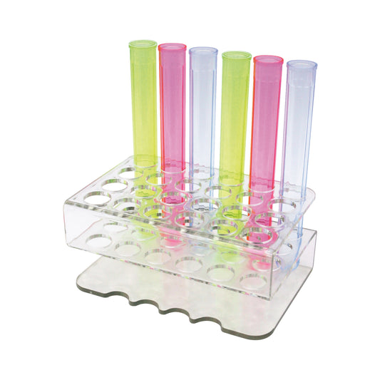 Bar Maid Rack For Shooter Tubes, 24 Slots, Clear
