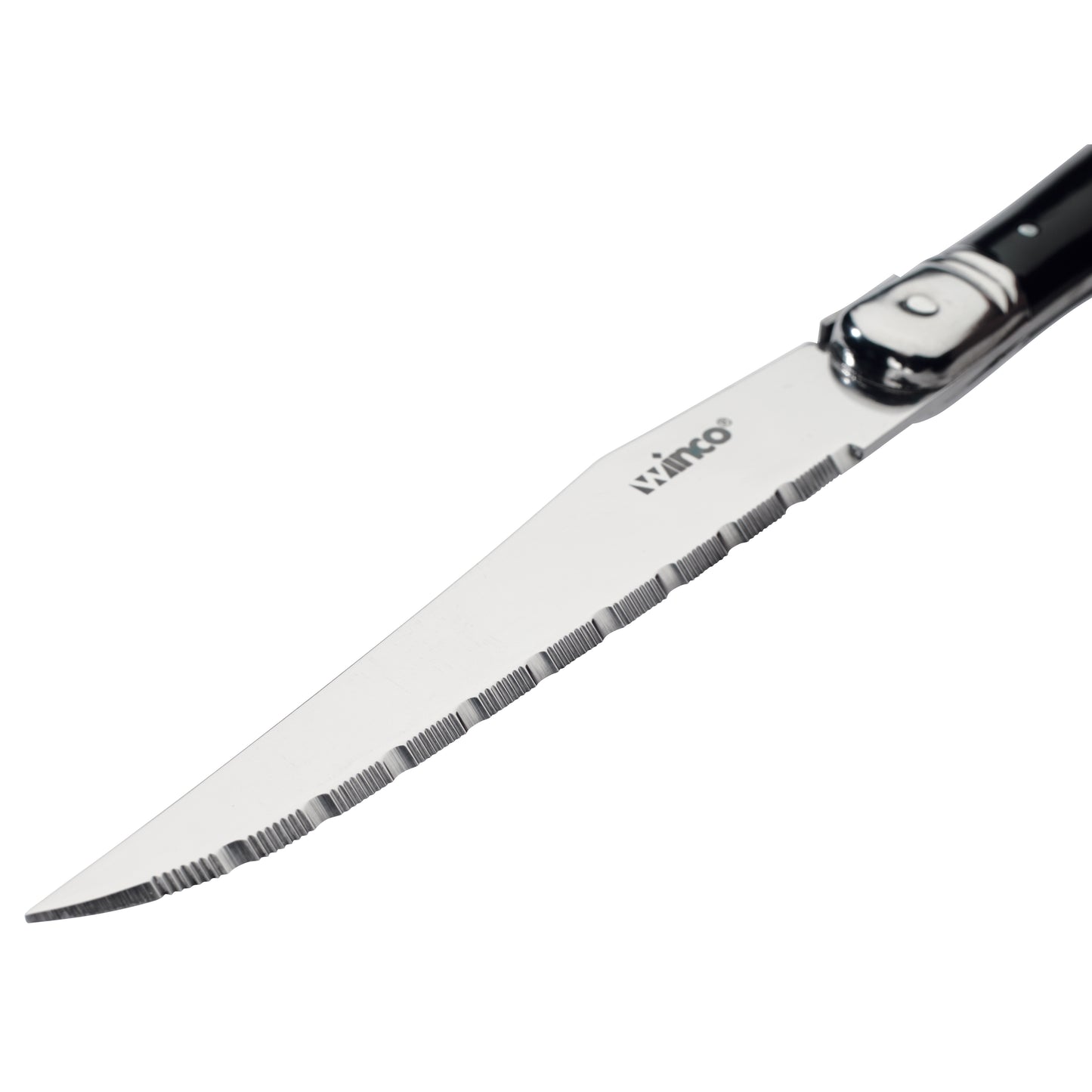 Euro Slim Steak Knives, 4-3/4" Blade with Pointed Tip