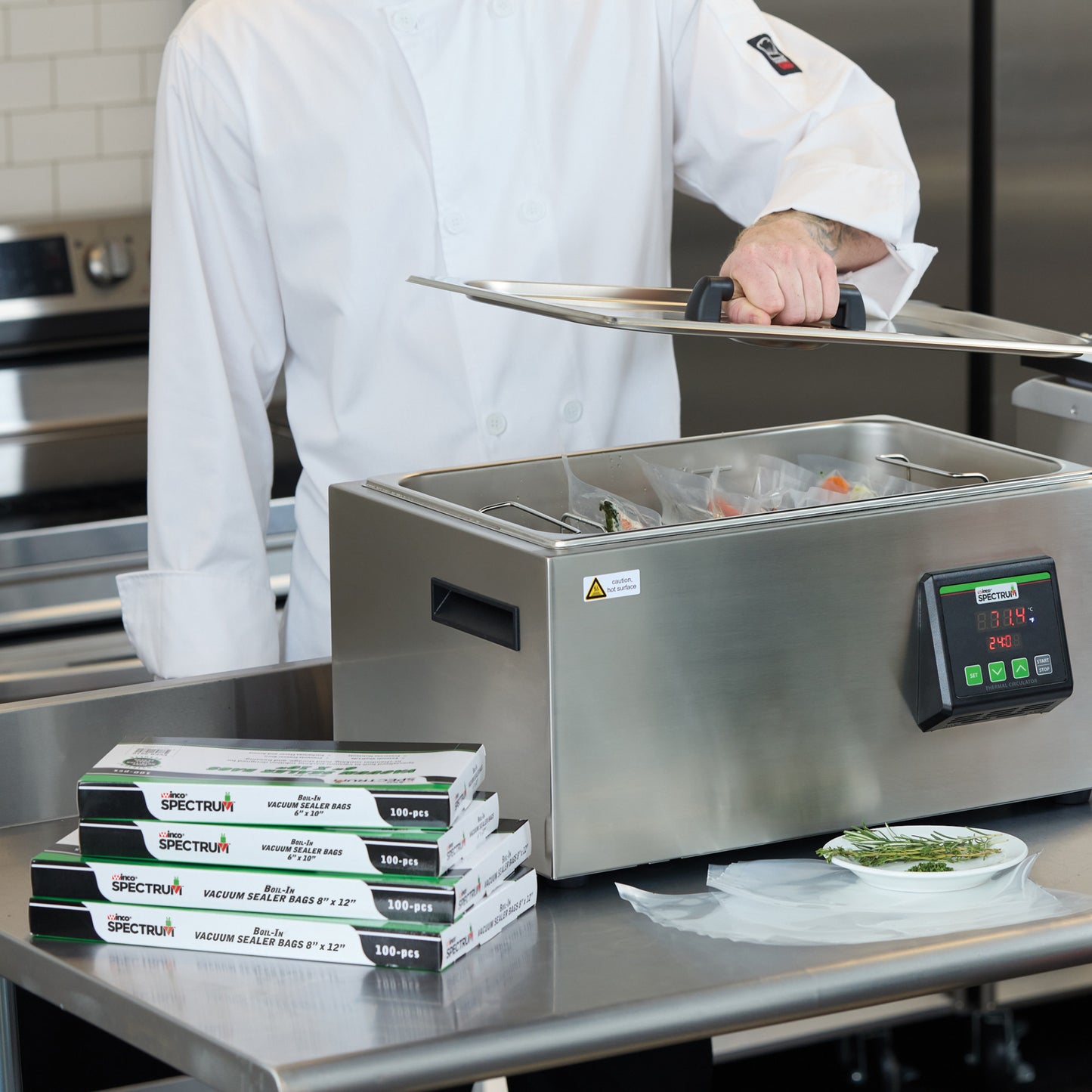 EVPB-0812 - Spectrum Boil-In Vacuum Sealer Bags, 8" x 12" - 100 pieces per pack