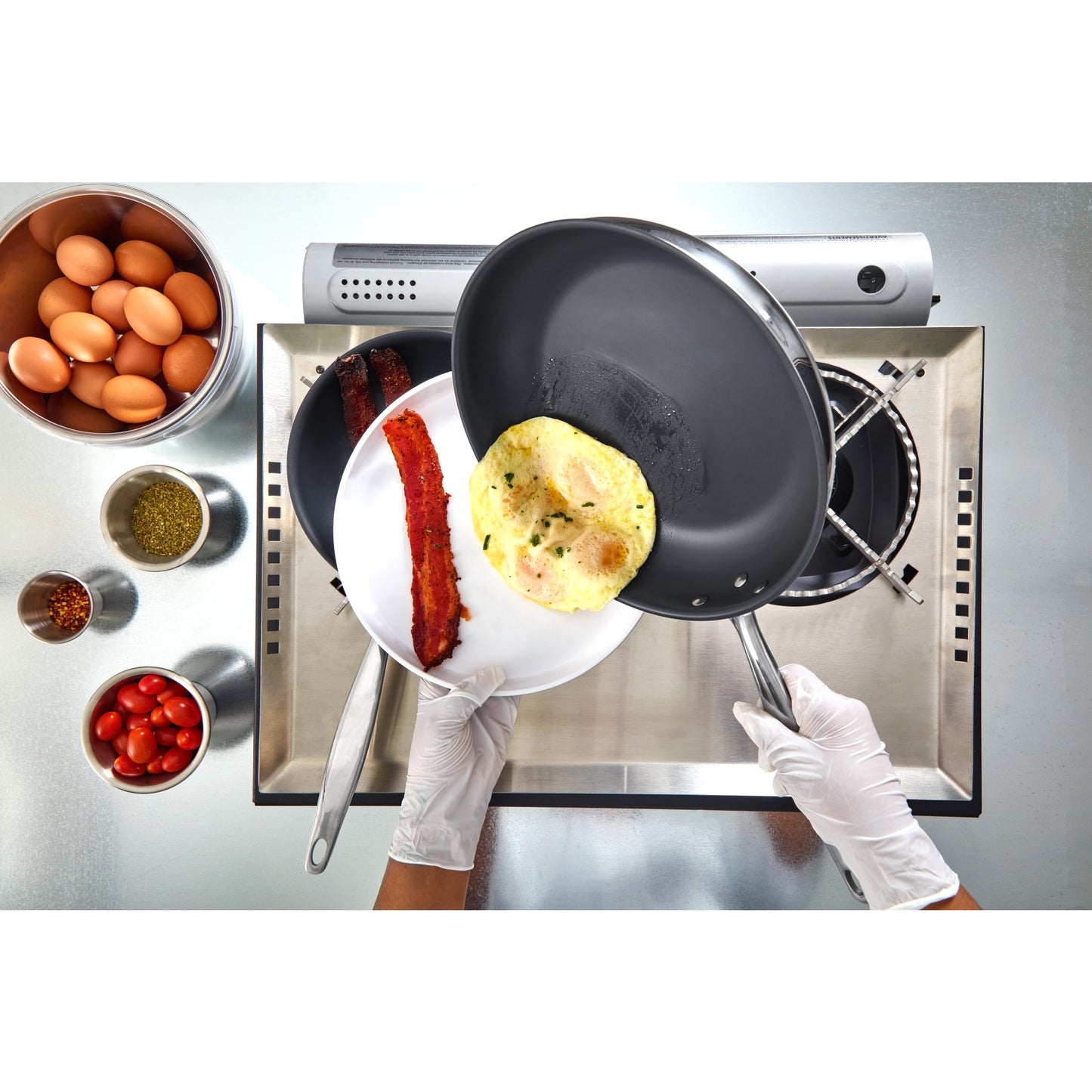 TGFP-7PR - TRI-GEN, 7" Fry Pan, Pro-Release Non-Stick, Tri-ply, Induction Ready, 18/8 SS, NSF, PFAS-Free