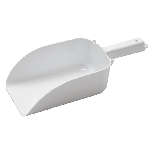 CR-835W-N - Bar Maid 82 oz Polystyrene  Flat Bottom Scoop with Hook Handle
