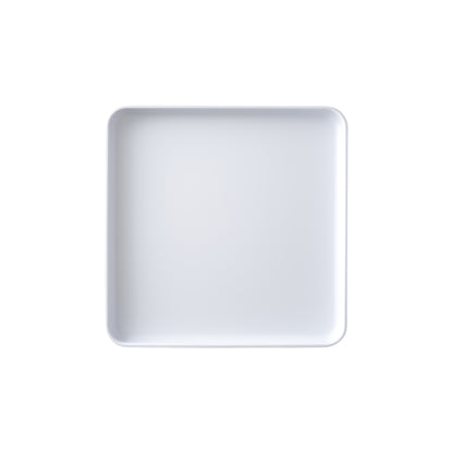 MMP-1111W - Melamine Platter, 11in L x 11in W x 1in H, Square, White