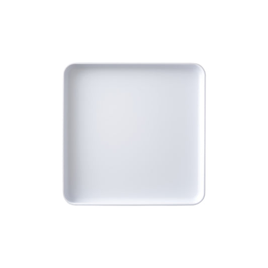 MMP-1111W - Melamine Platter, 11in L x 11in W x 1in H, Square, White