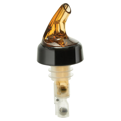BMP-500RAC - Bar Maid 5 oz Wine Pourer, Amber with Black Collar