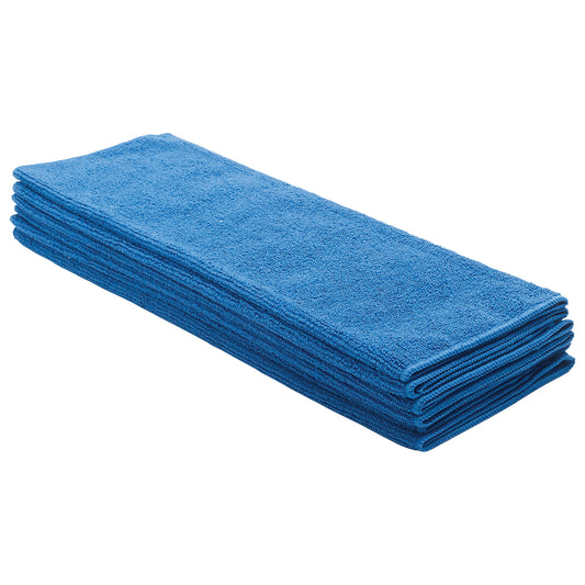 Microfiber Towel, 16" x 16", 6pcs/pk, Blue