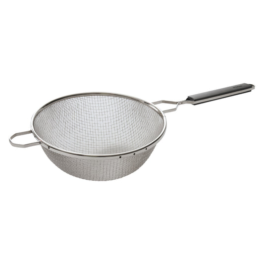MSTP-10DM - 10-1/4" Double Medium Mesh Strainer with Plastic Handle