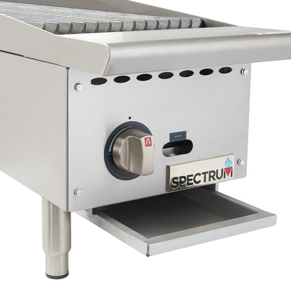 NGCB-12R - Spectrum Gas Charbroiler, 12" Wide, Natural / LP