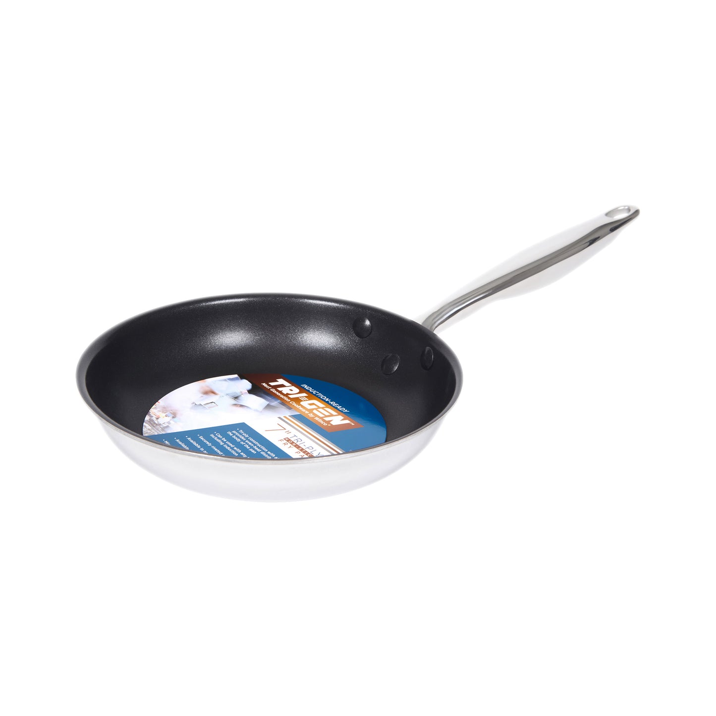 TGFP-7NS - Tri-Gen Tri-Ply Stainless Steel Fry Pan, Non-Stick - 7" Dia