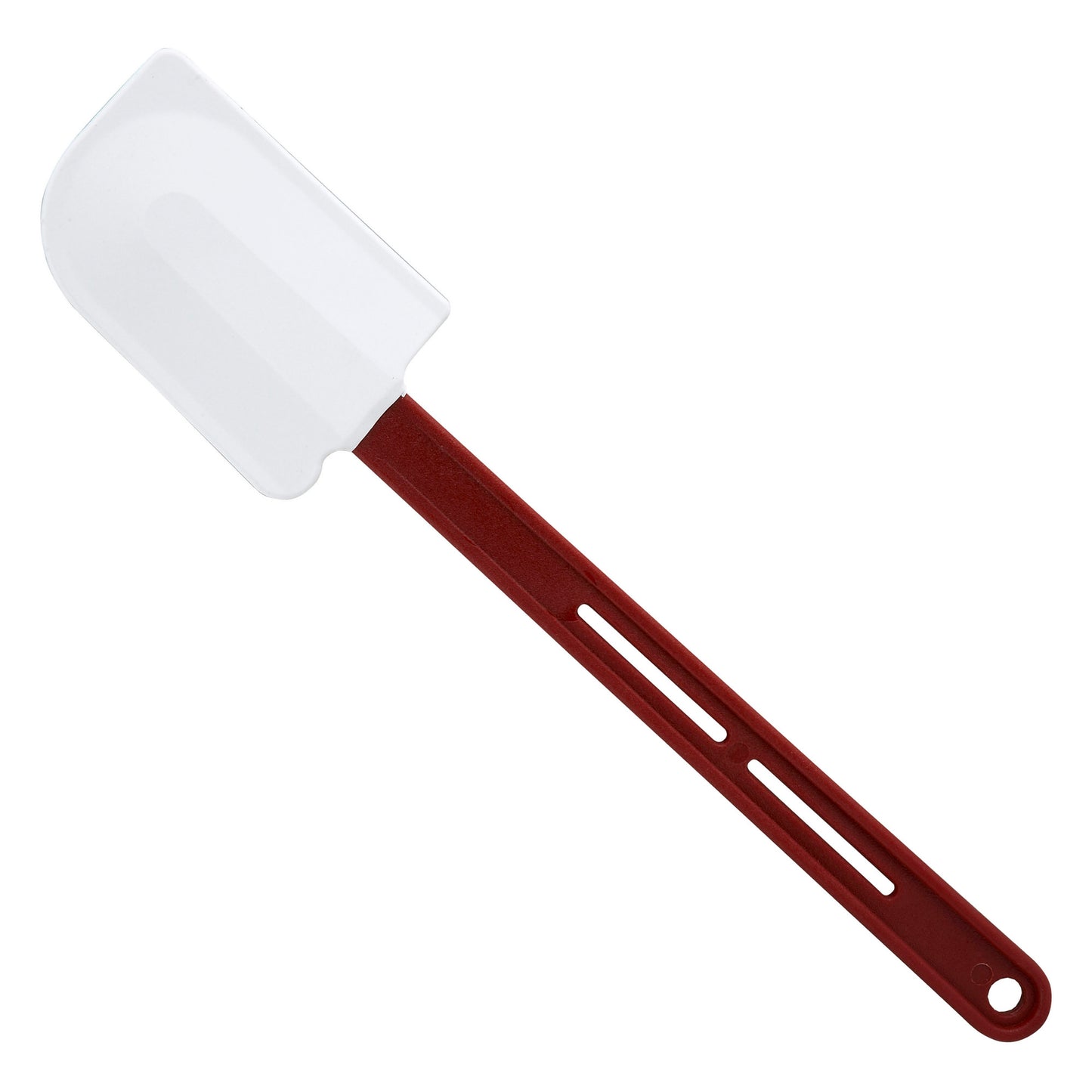 PSH-14 - 14" Silicone Scraper, Flat Blade, Heat Resistant, Red Handle, NSF
