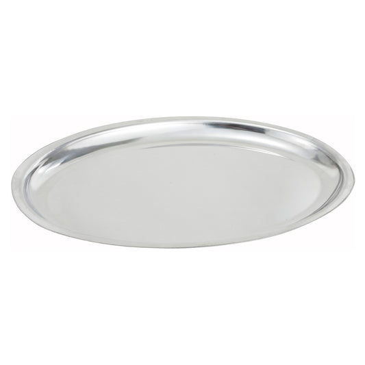 11" Oval Sizzling Platter, Stainless Steel