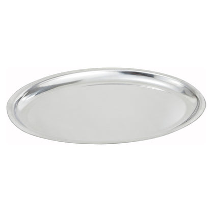 SIZ-11 - 11" Oval Sizzling Platter, Stainless Steel