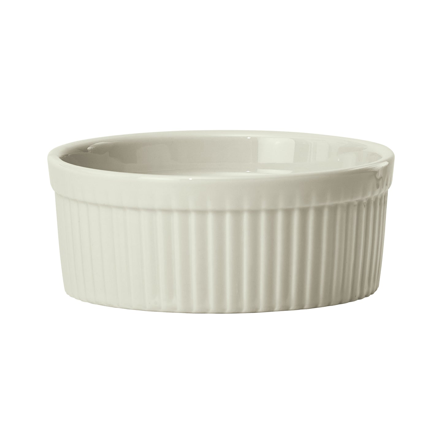 FRR-8-AW - Porcelain Fluted Ramekin, 8 oz - American White (36 Pieces/Case)