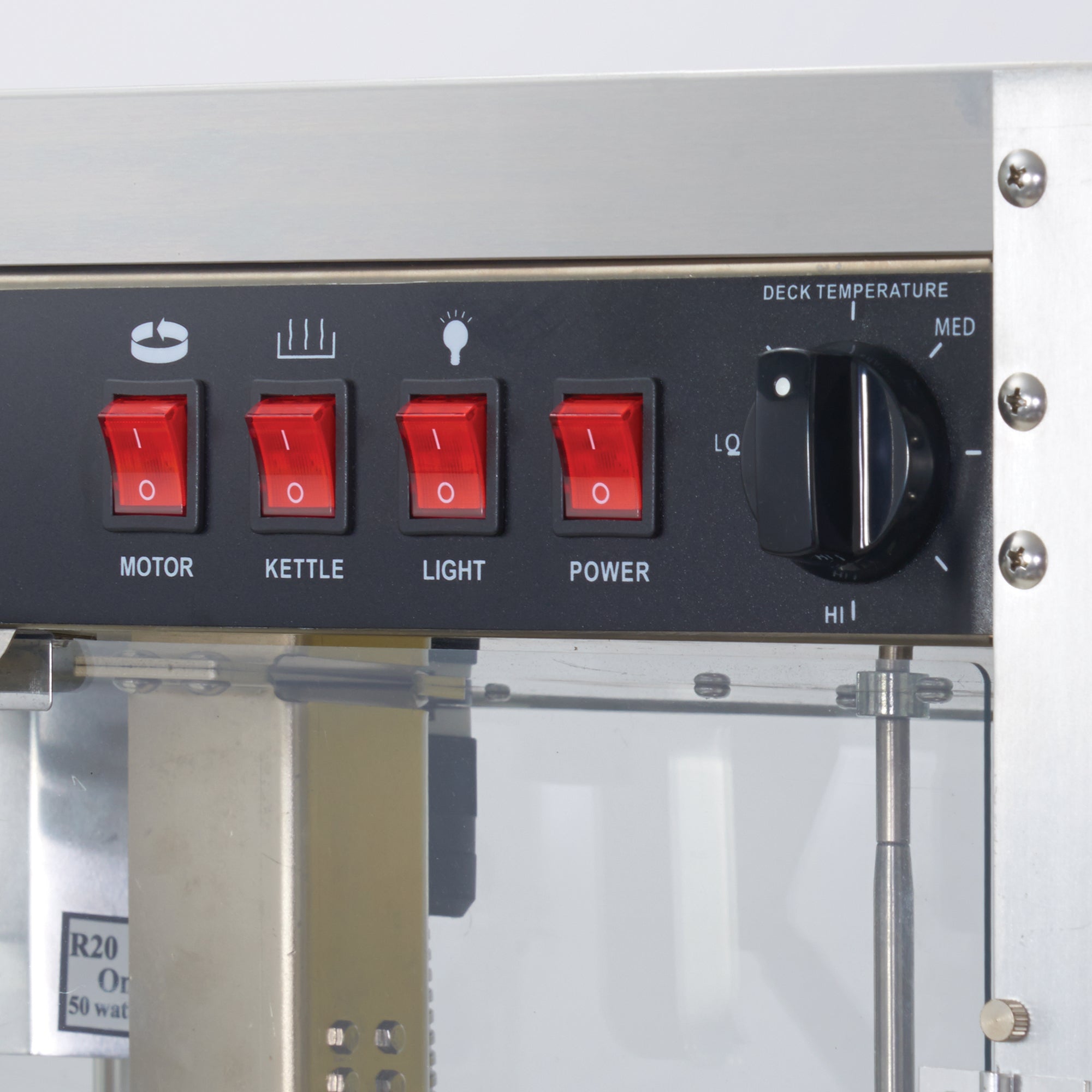 11147 - BenchmarkUSA Silver Screen Popcorn Machine - 14 oz