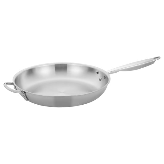 Tri-Gen Tri-Ply Stainless Steel Fry Pan, Natural - 14" Dia