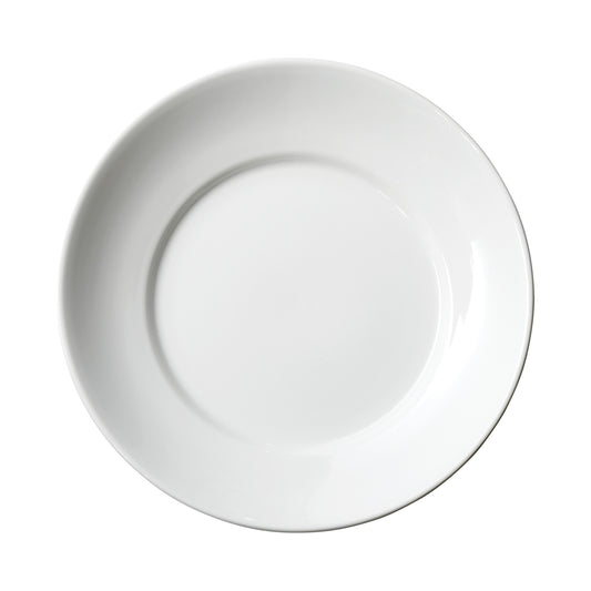 SPR-105 - Specialty Plate with Wide Rim, 10-1/2" dia, White Porcelain, 12 Pieces/Case