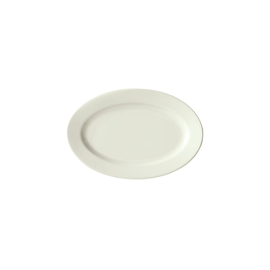 BPO-1175-AW - Birkhall Porcelain Rolled Edge Platter, 11-3/4"L x 7-7/8"W x 1"H - American White (12 Pieces/Case)