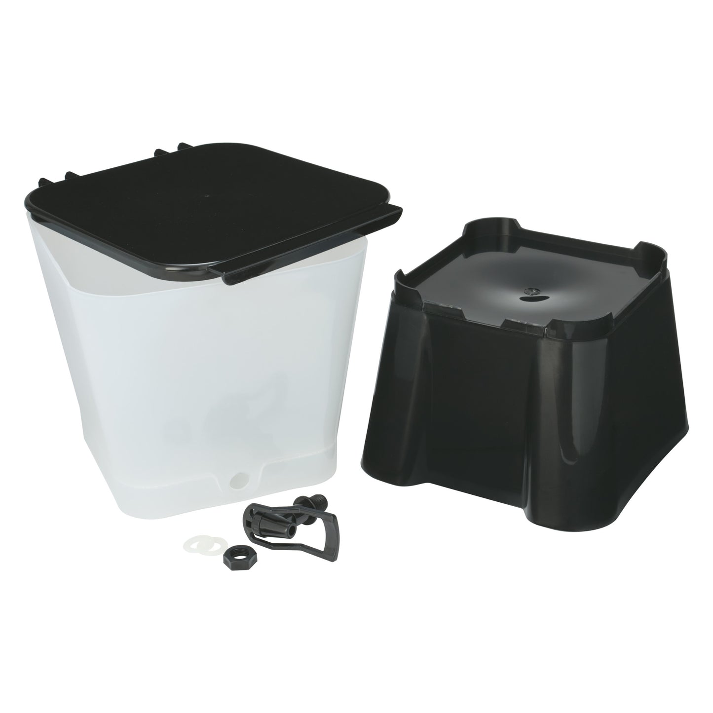 PBD-3SK - 3 Gallon Square Beverage Dispenser, Plastic