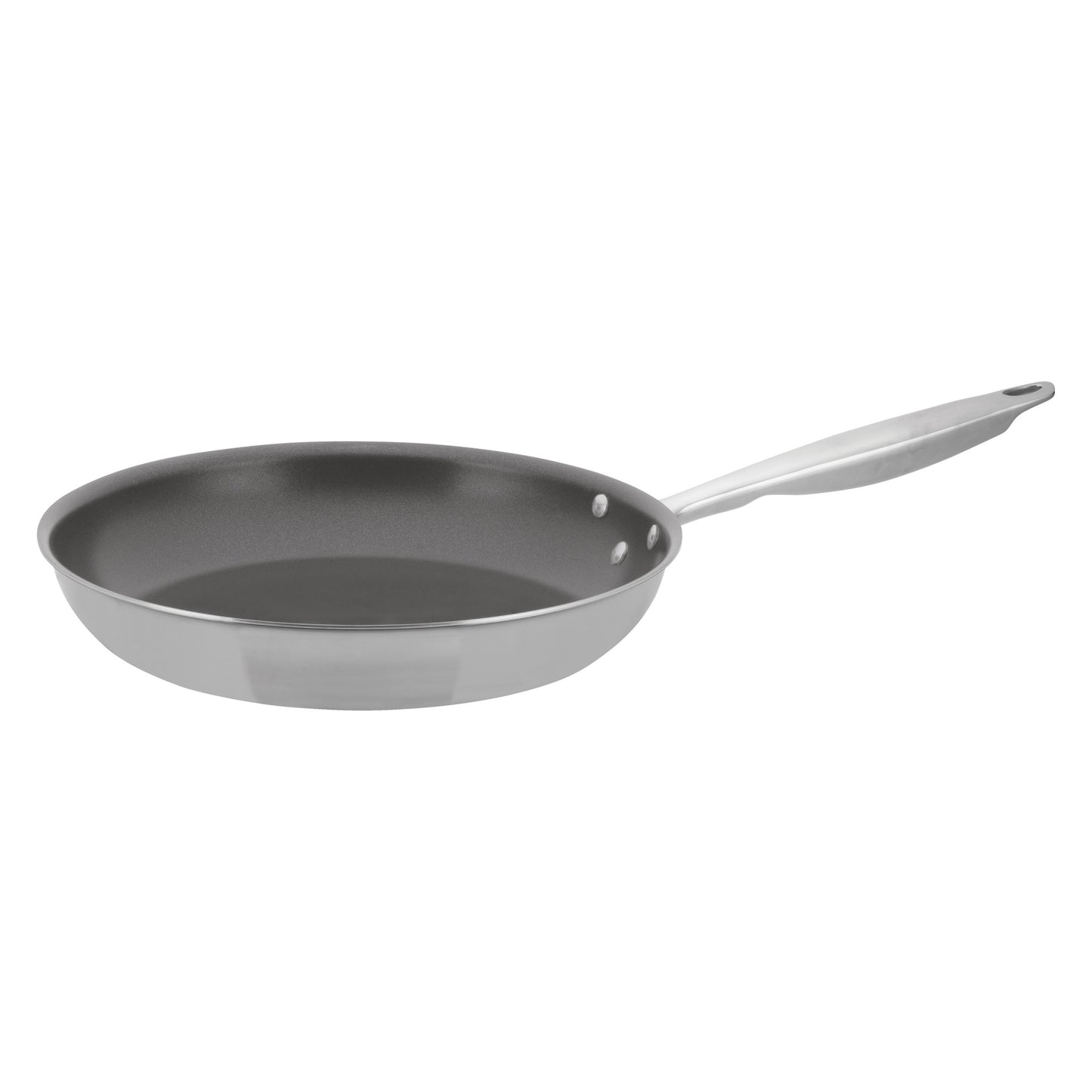 TGFP-12PR - TRI-GEN, 12" Fry Pan, Pro-Release Non-Stick, Tri-ply, Induction Ready, 18/8 SS, NSF, PFAS-Free