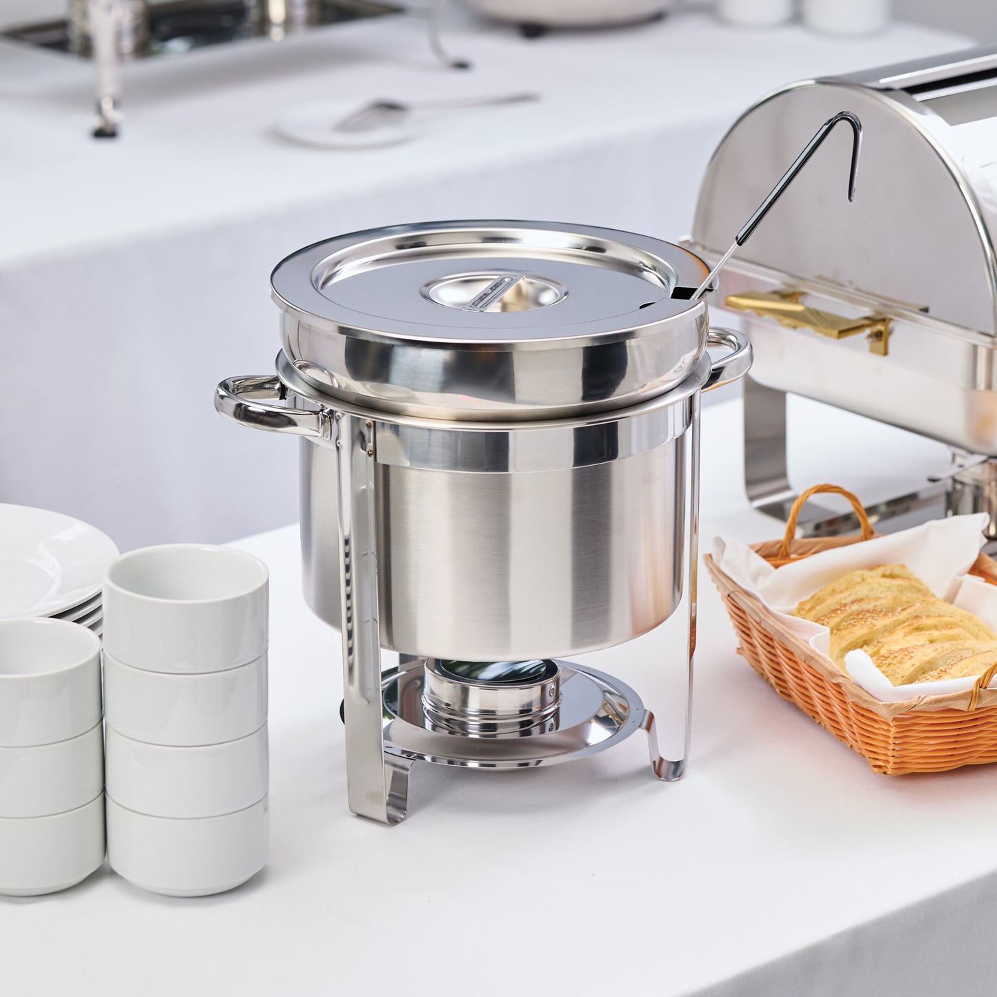 211 - 11 Quart Stainless Steel Soup Warmer