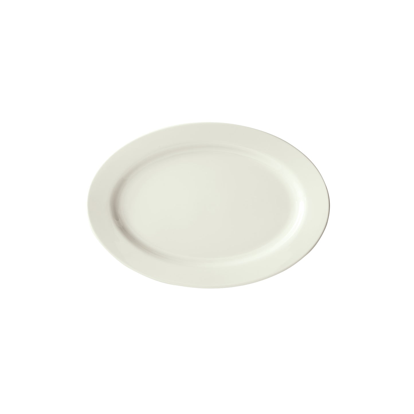 BPO-1375-AW - Birkhall Porcelain Rolled Edge Platter, 13-3/4"L x 9-7/8"W x 1-1/2"H - American White (12 Pieces/Case)