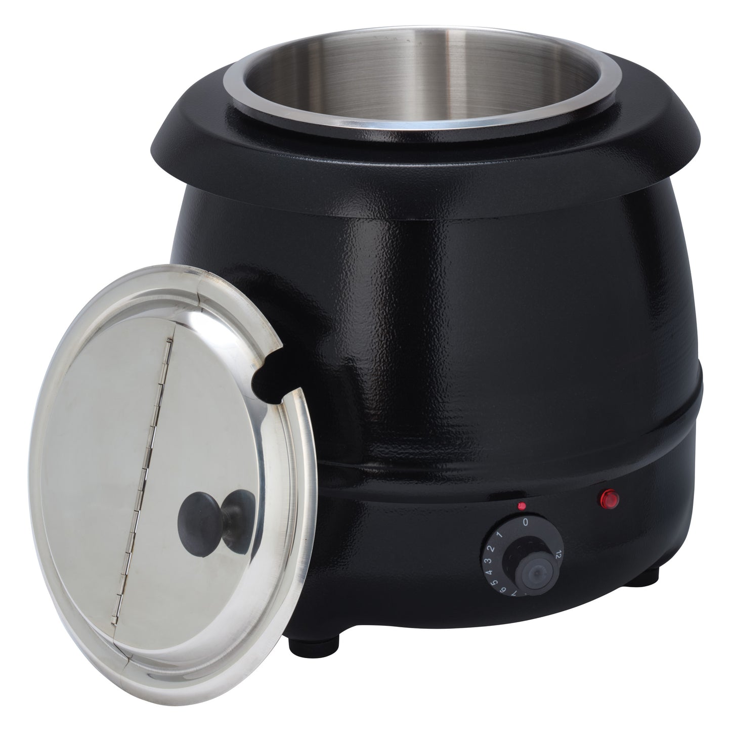 ESW-66 - Electric 10 Qt Deluxe Black Kettle Soup Warmer Set, 110V